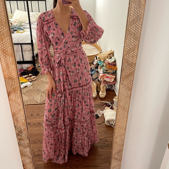 LoveShackFancy wrap maxi dress - Picture 3 of 8